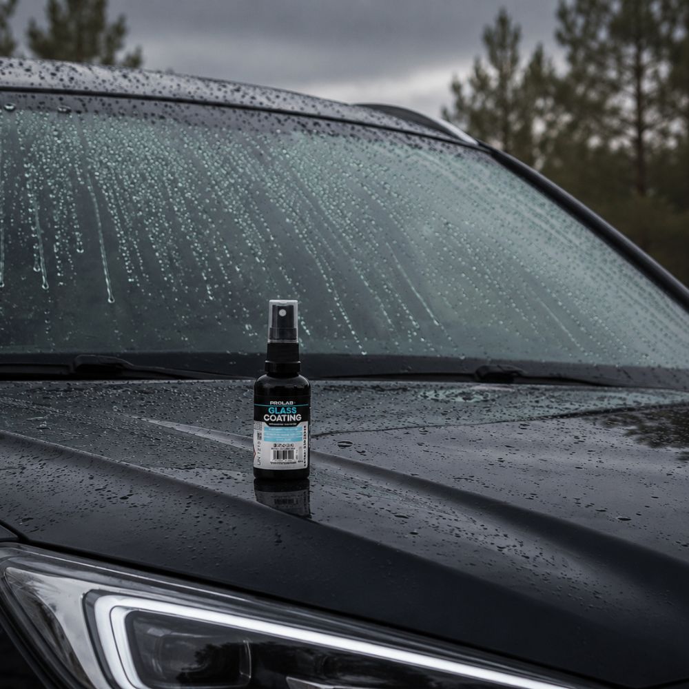 Prolab+ Glass Coating - vannavprelling på flaske.