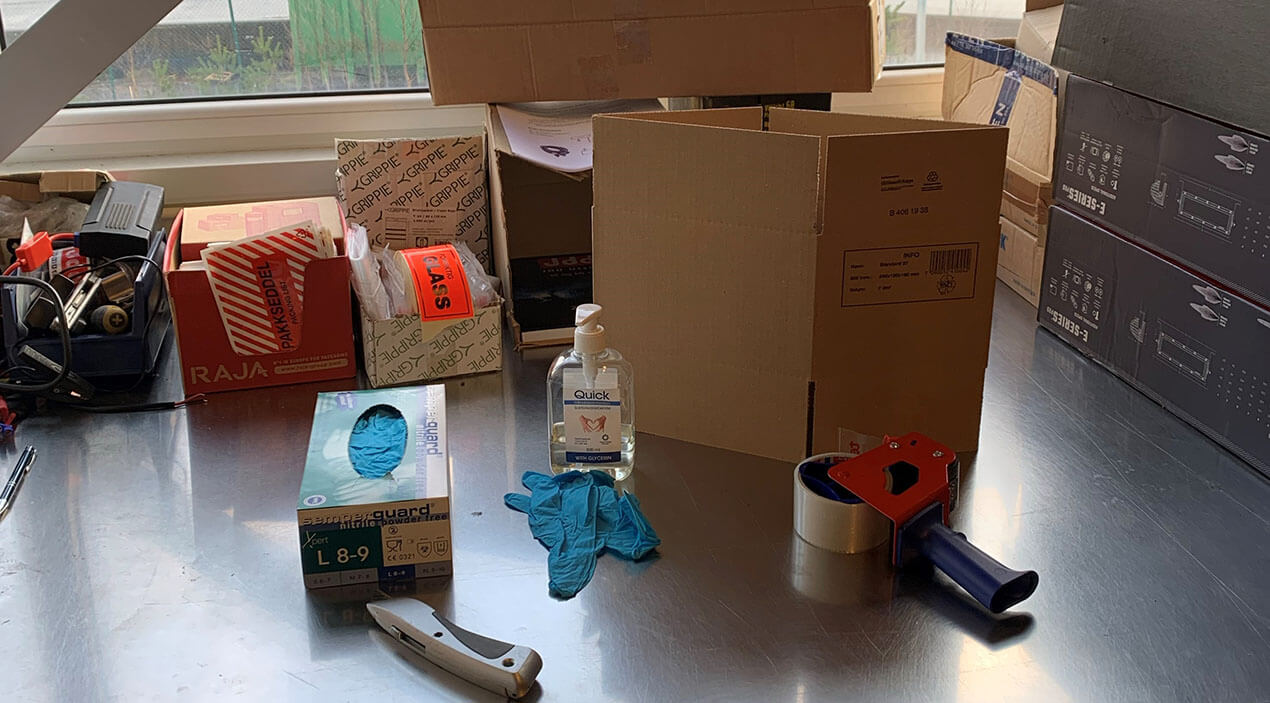 Hygienetiltak på lageret