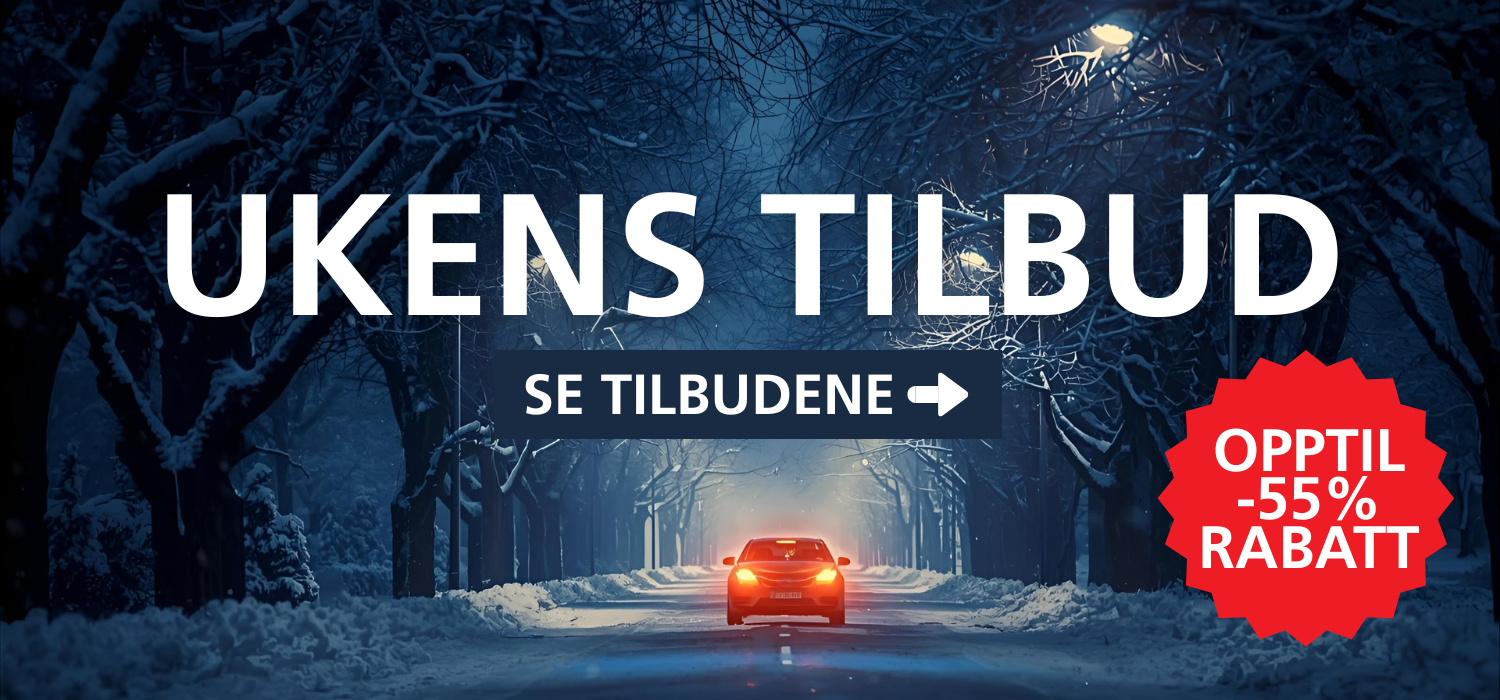 Ukens kupp banner med ekstralys, arbeidslys, varsellys, ryggekamera m.m.