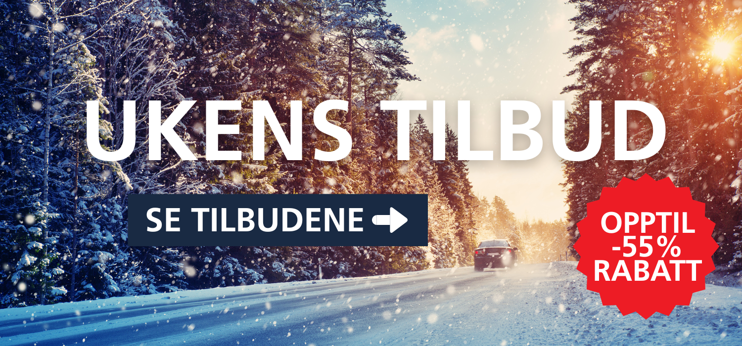 Ukens kupp banner med ekstralys, arbeidslys, varsellys, ryggekamera m.m.