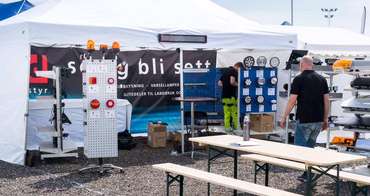 Stand til JDD Utstyr på Anleggsmessa 2017