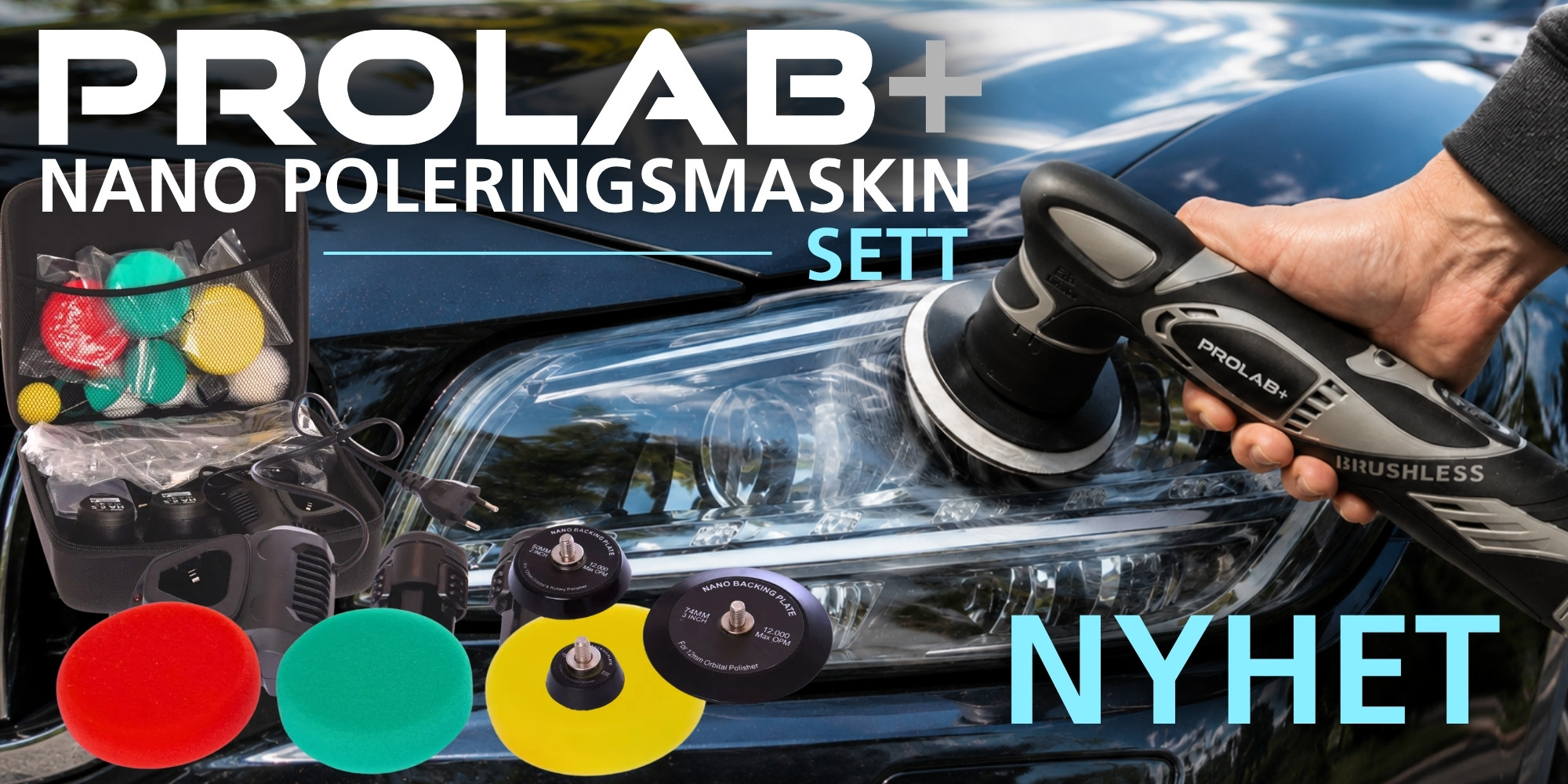 Prolab+ Nano poleringsmaskinsett