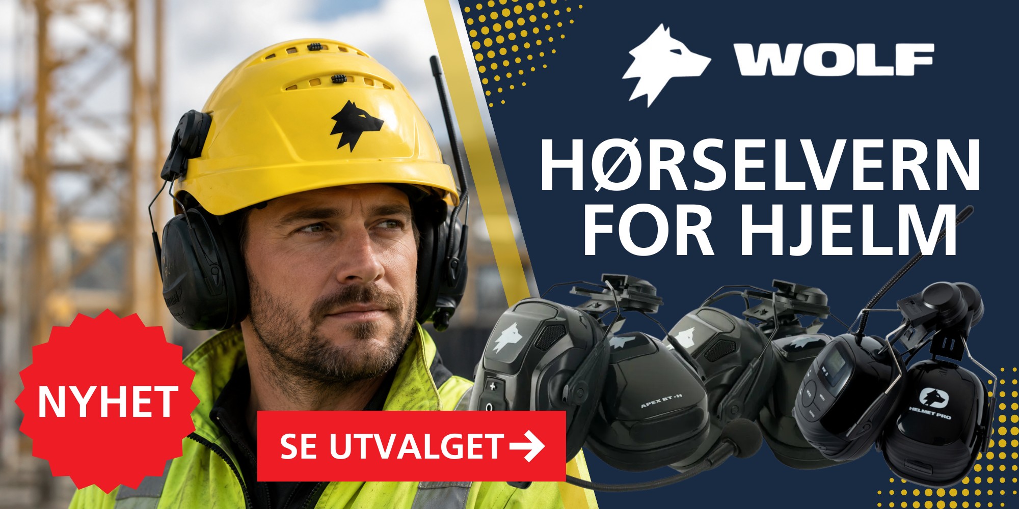 Wolf helmet hørselvern 