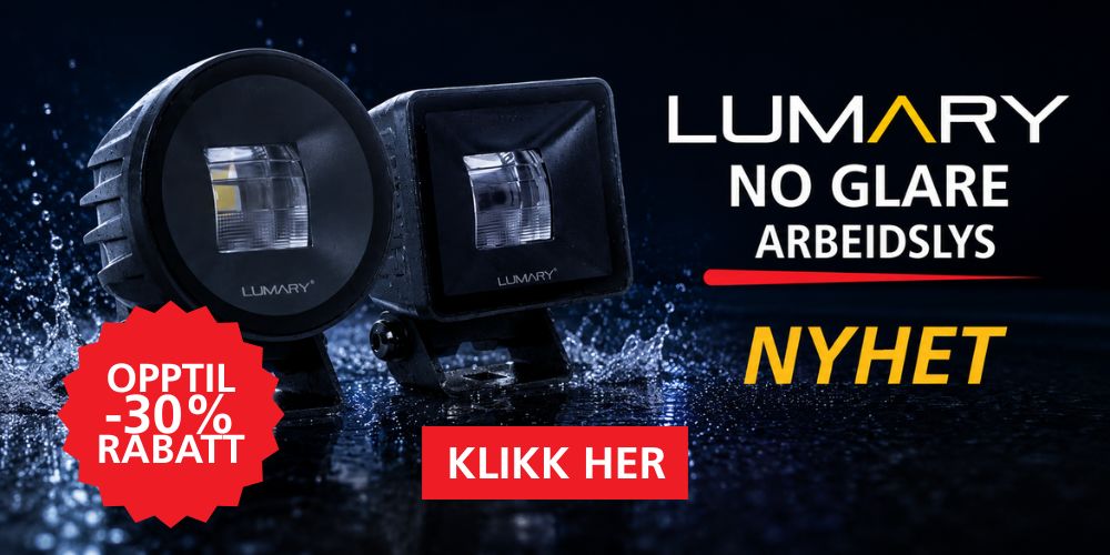 Lumary No Glare arbeidslys på kampanje 