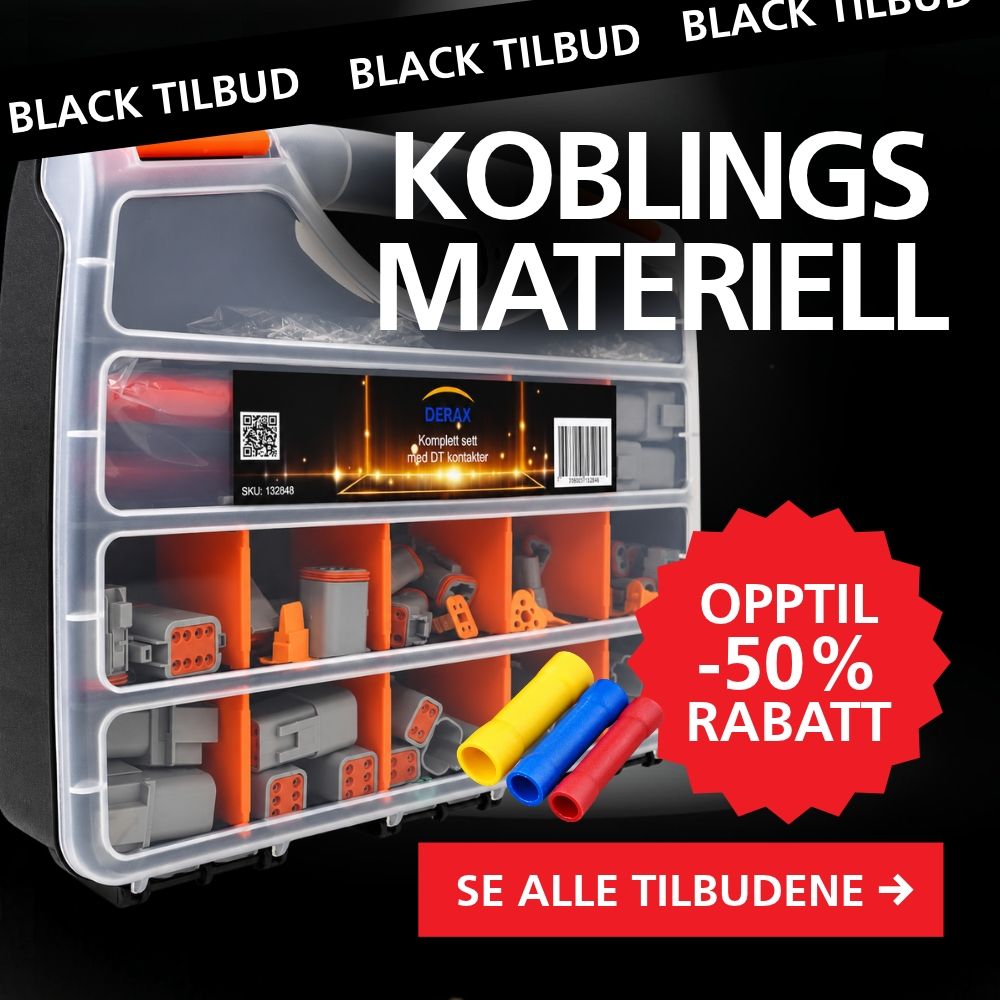 Koblingsmateriell opptil -50%