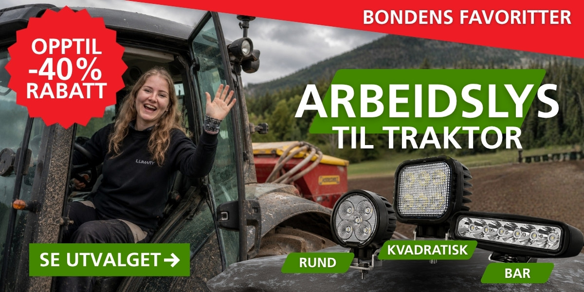 Arbeidslys til traktor - Bondens favoritter
