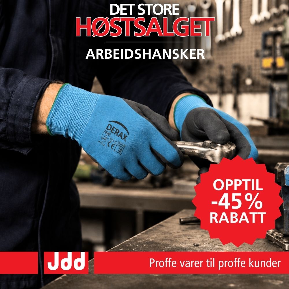 Arbeidshansker opptil -45% rabatt