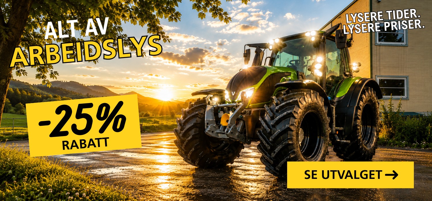Alt av arbeidslys -25% rabatt