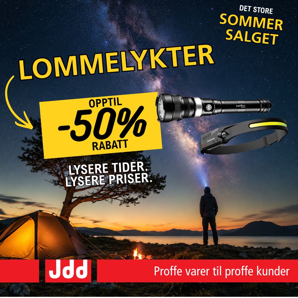 Lommelykter opptil -50% rabatt