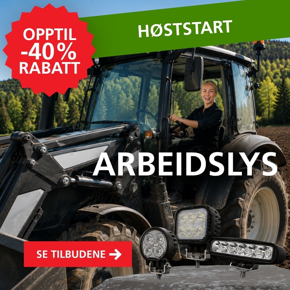 Arbeidslys opptil -40% rabatt - Høststart