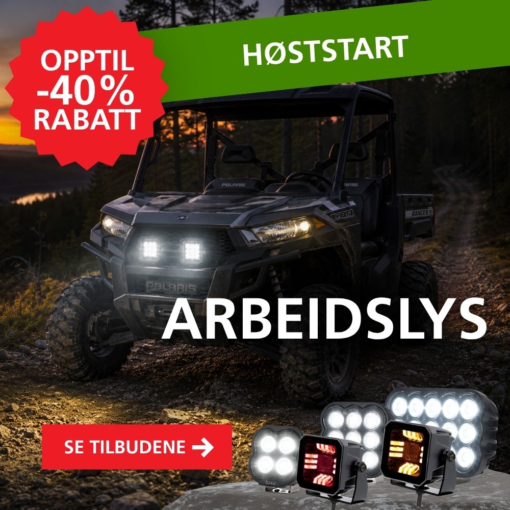Arbeidslys opptil -40% rabatt - Høststart