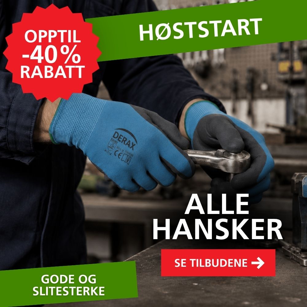Arbeidshansker opptil -40% rabatt - Høststart