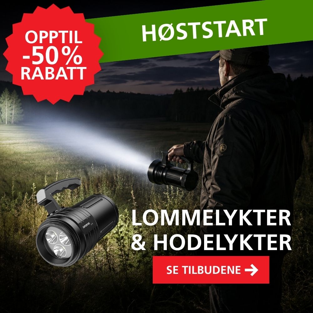 Lommelykter opptil -50% rabatt - Høststart