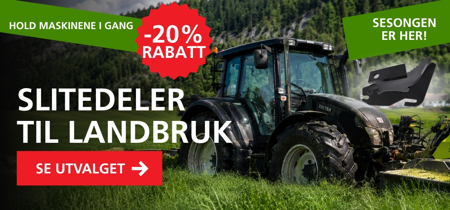 Slitedeler til landbruk -20% rabatt - Innhøstingssalg