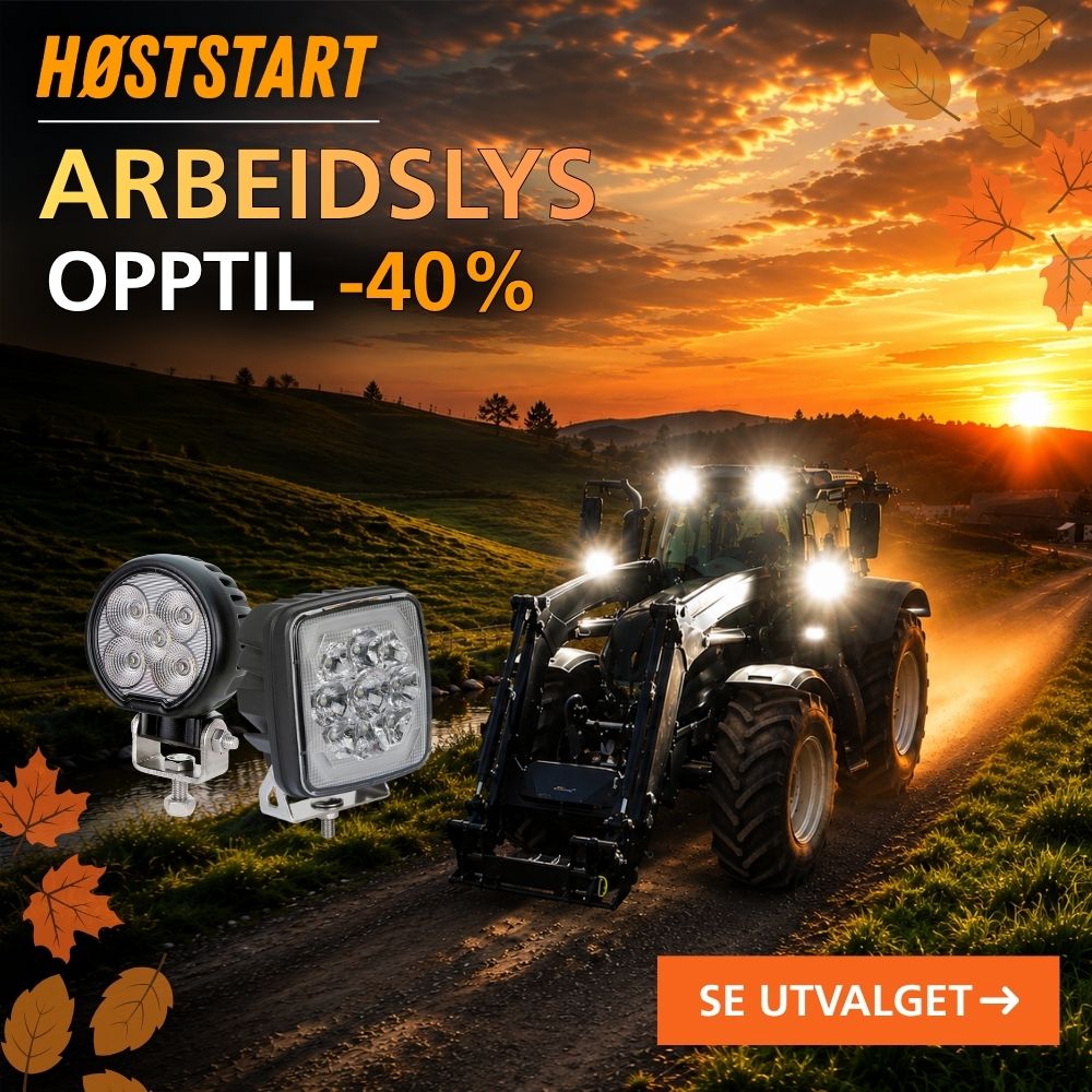 Arbeidslys opptil -40% rabatt - Høststart