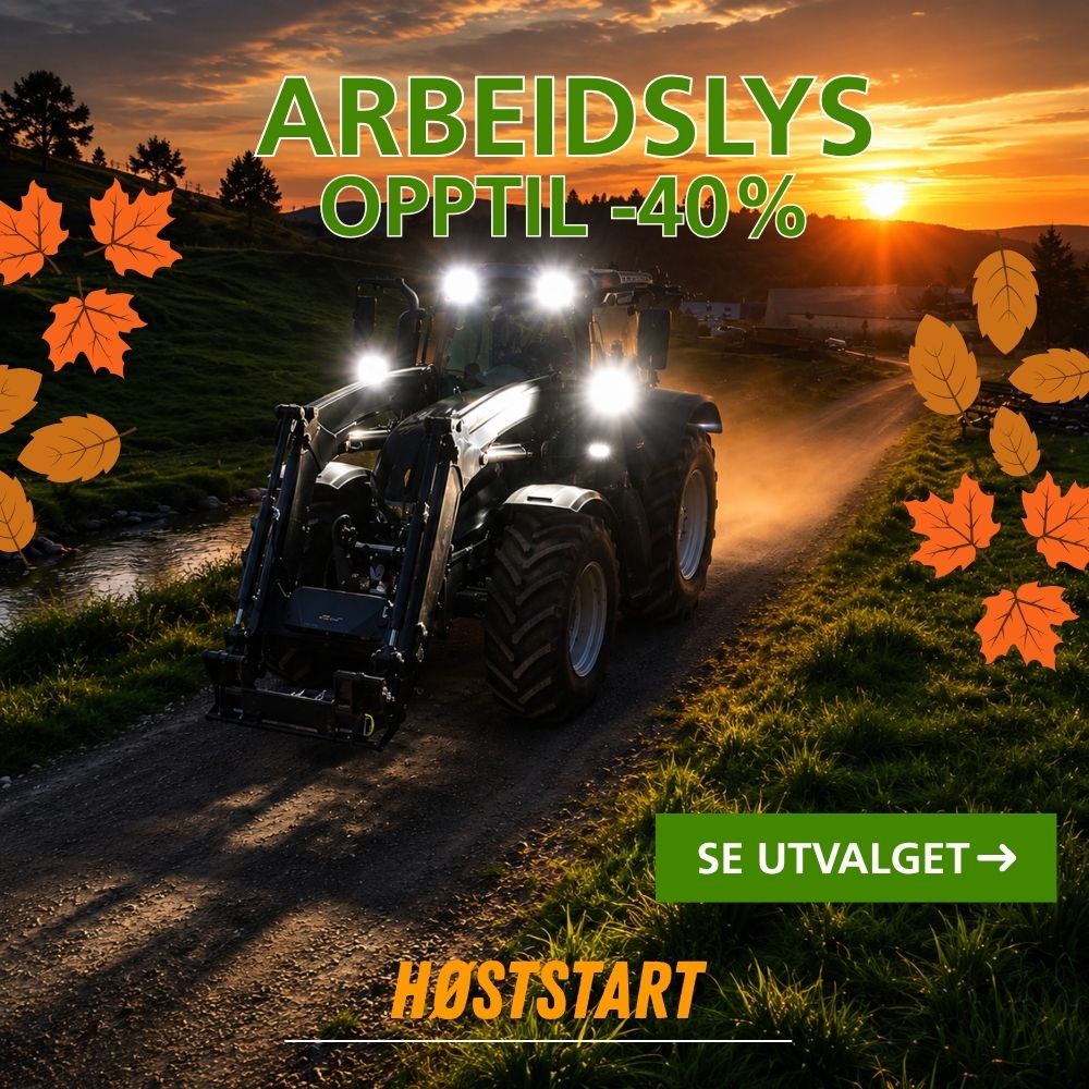 Arbeidslys opptil -40% rabatt - Høststart