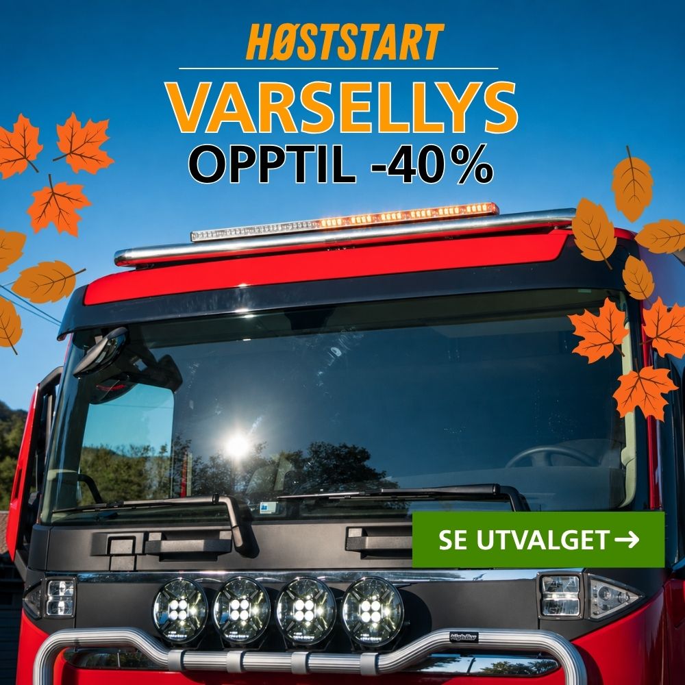 Varsellys opptil -40% rabatt - Høststart