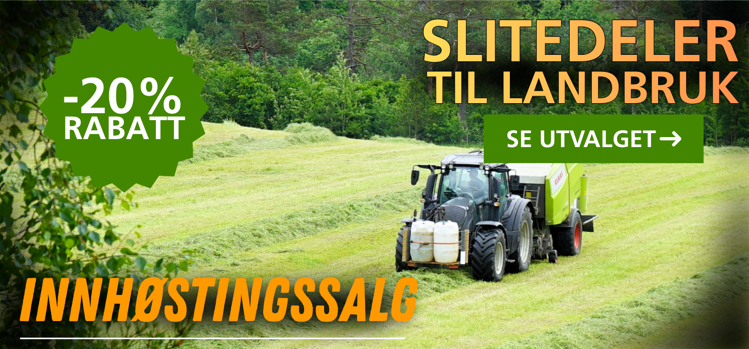 Slitedeler til landbruk -20% rabatt - Innhøstingssalg