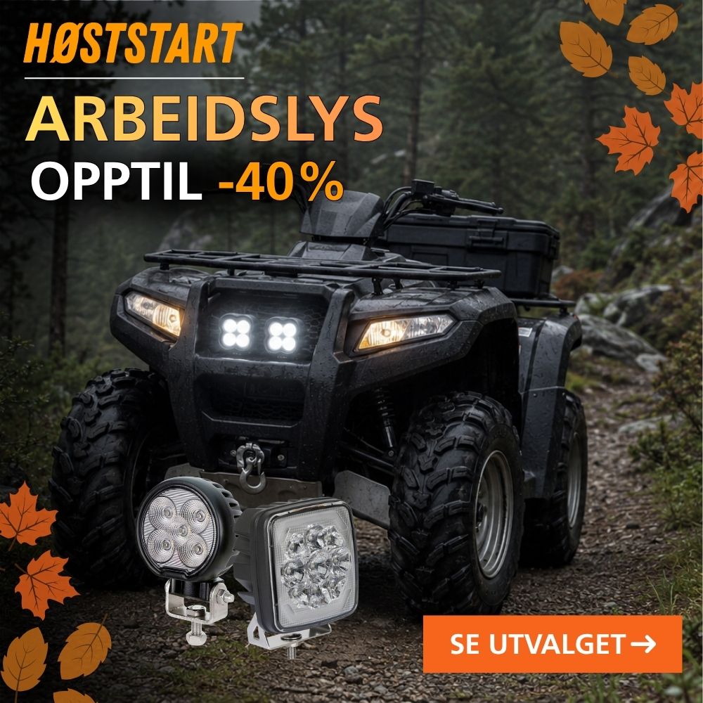 Arbeidslys opptil -40% rabatt - Høststart