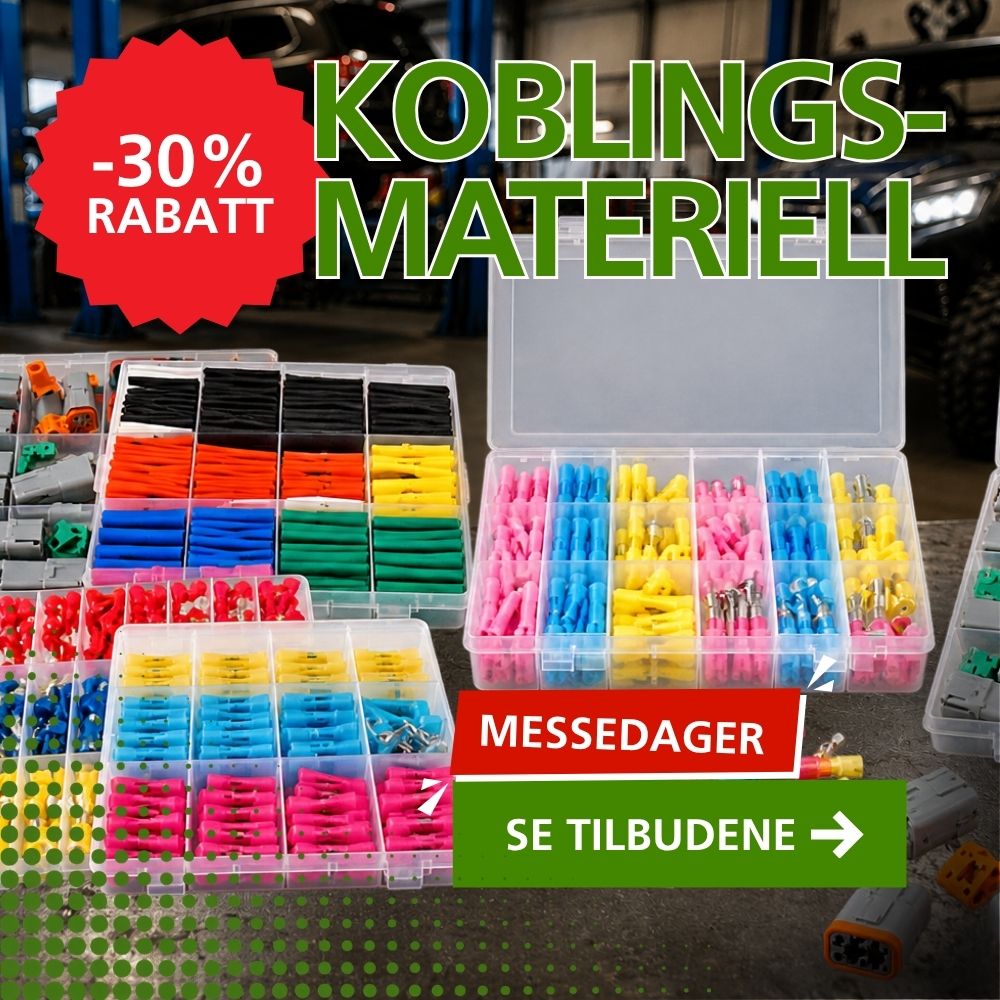 Koblingsmateriell opptil -30% rabatt