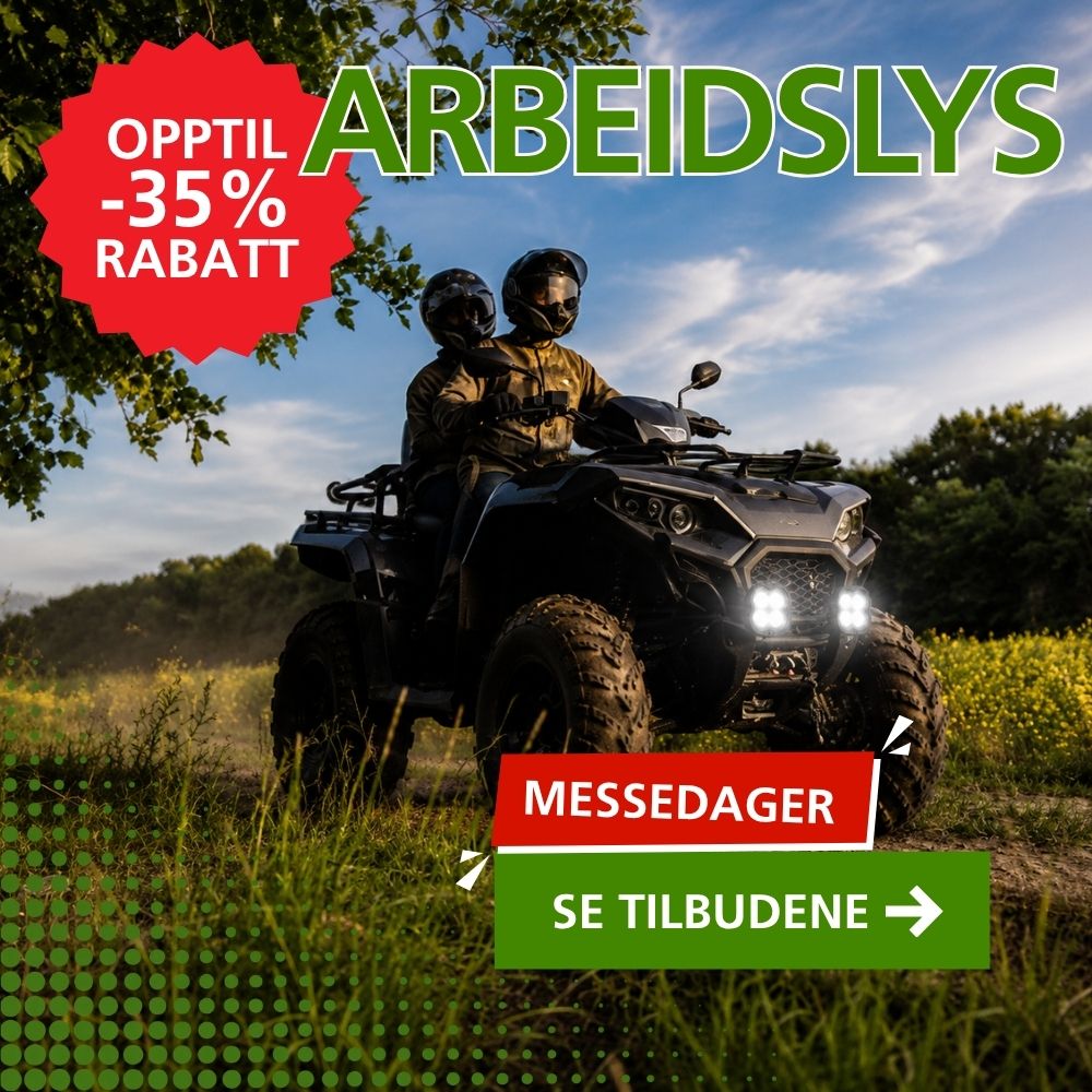 Arbeidslys opptil -35% rabatt