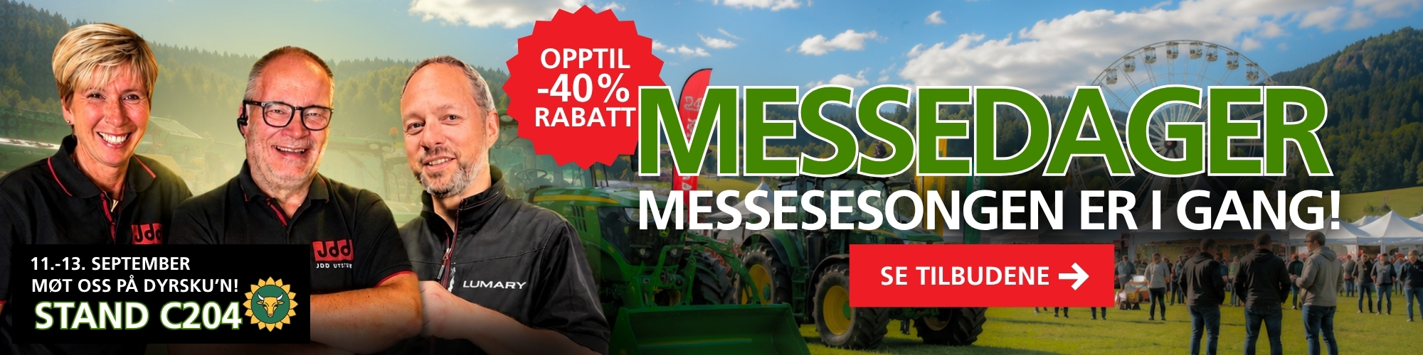 Messedager - Opptil -40% rabatt