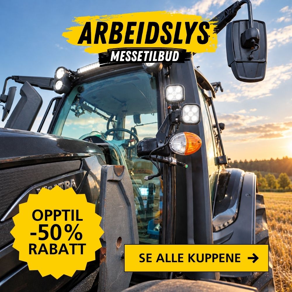 Arbeidslys opptil -50% rabatt