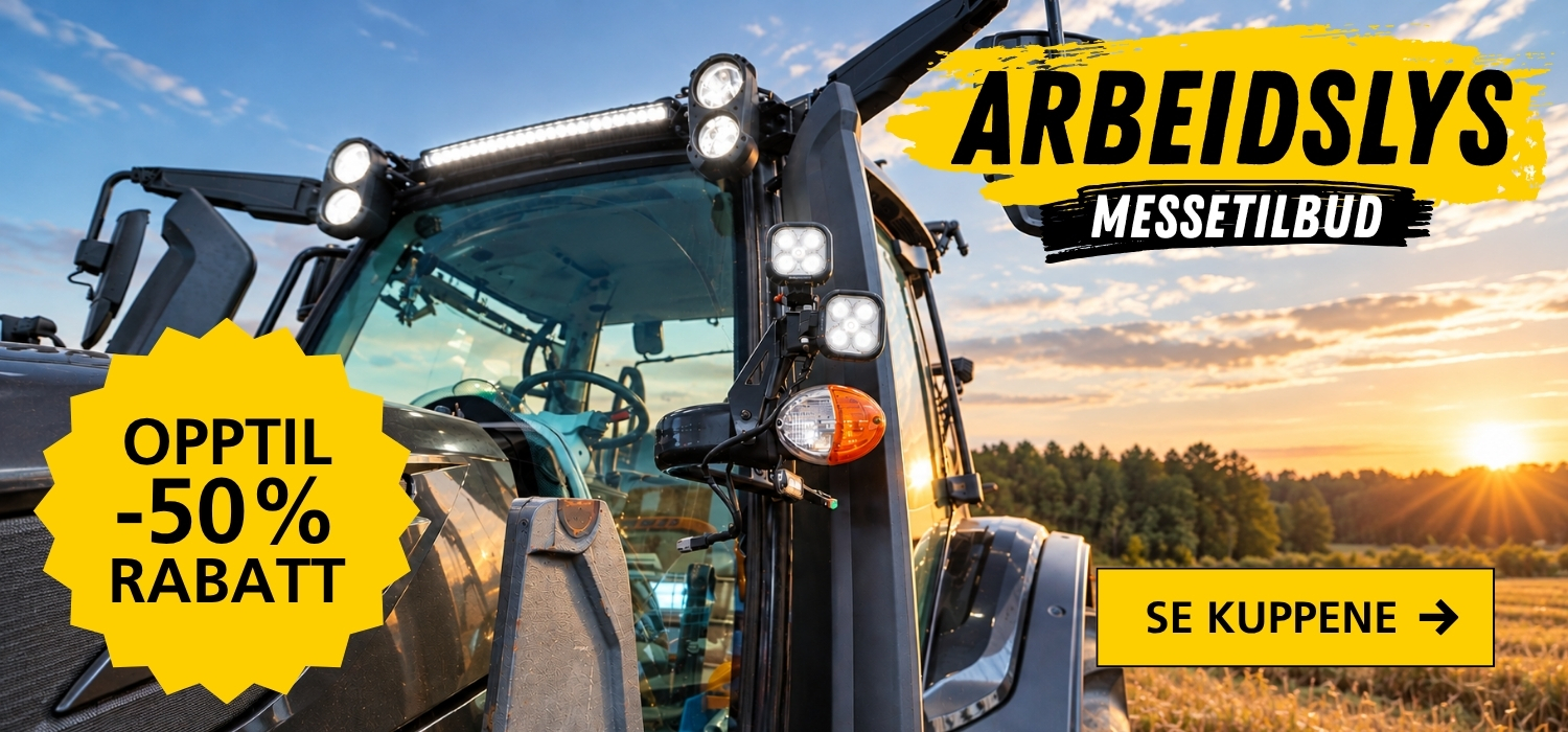 Arbeidslys opptil -50% rabatt