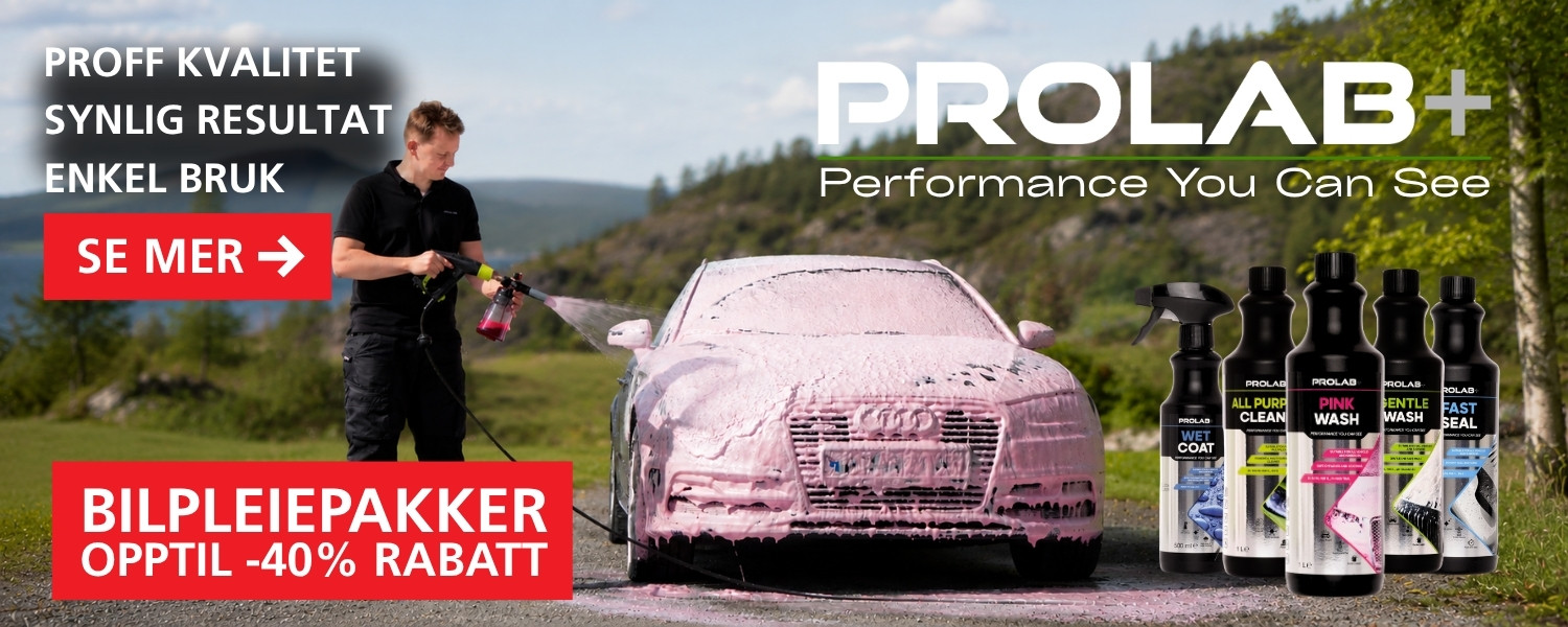 Prolab+ Bilpleie opptil -40% rabatt