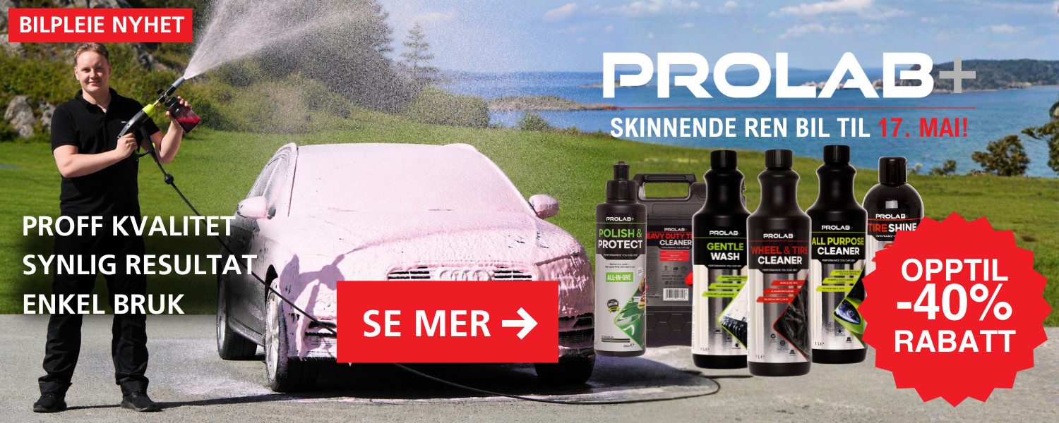Prolab+ Bilpleie opptil -40% rabatt