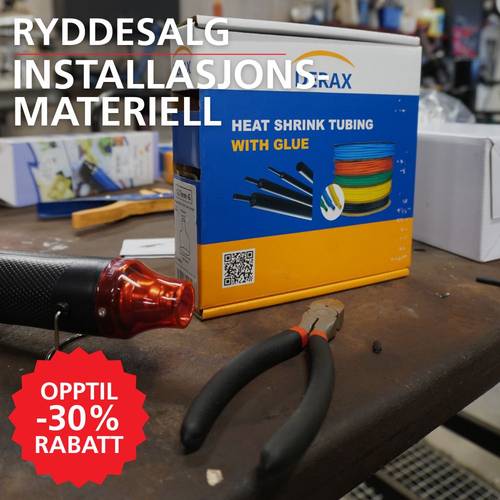 Installasjonsmateriell - tilbud ryddesalg opptil -30% rabatt