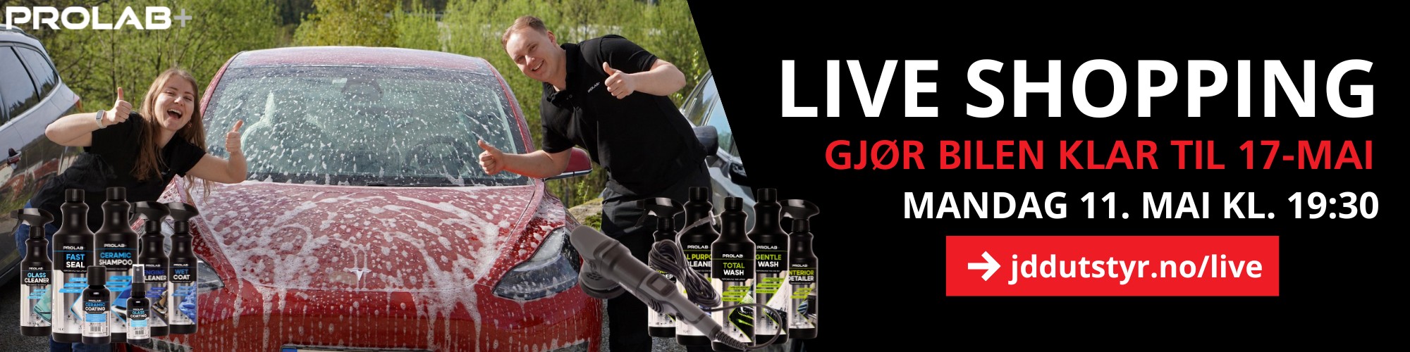 Live Shopping Banner
