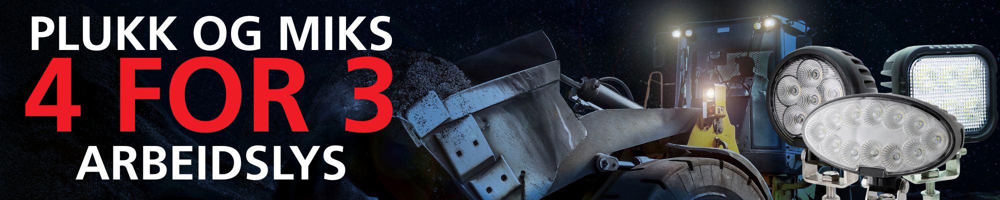 Plukk og miks arbeidslys