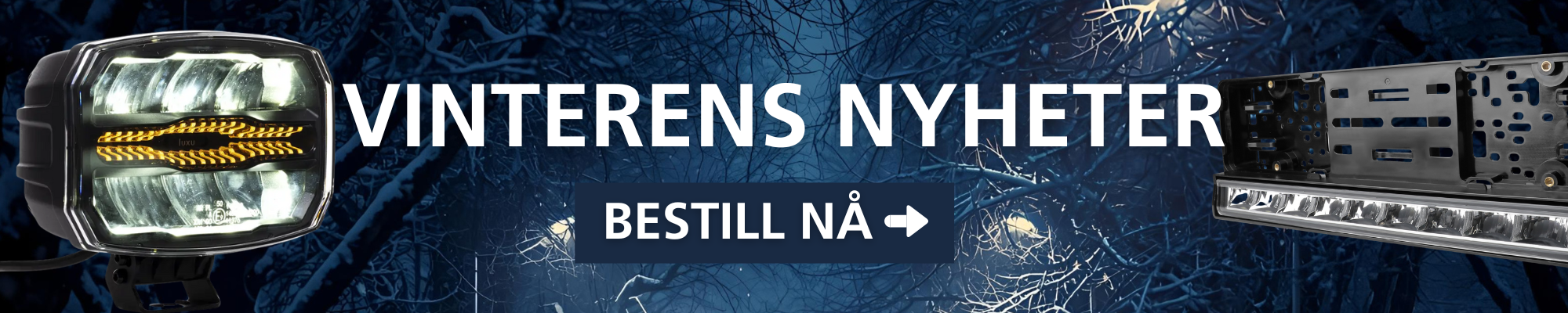 Fabrikattilpasset arbeidslys til traktor